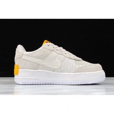 Nike Bayan Air Force 1 Shadow Gri / Kahverengi / Turuncu Kaykay Ayakkabı Türkiye - C4KU49MH